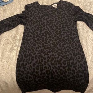 Women’s Old Navy Navy Leopard Dress Small Petite